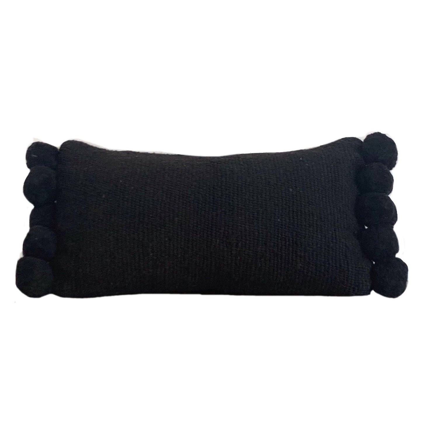 Medium Wool Pom Pom lumbar pillow cover