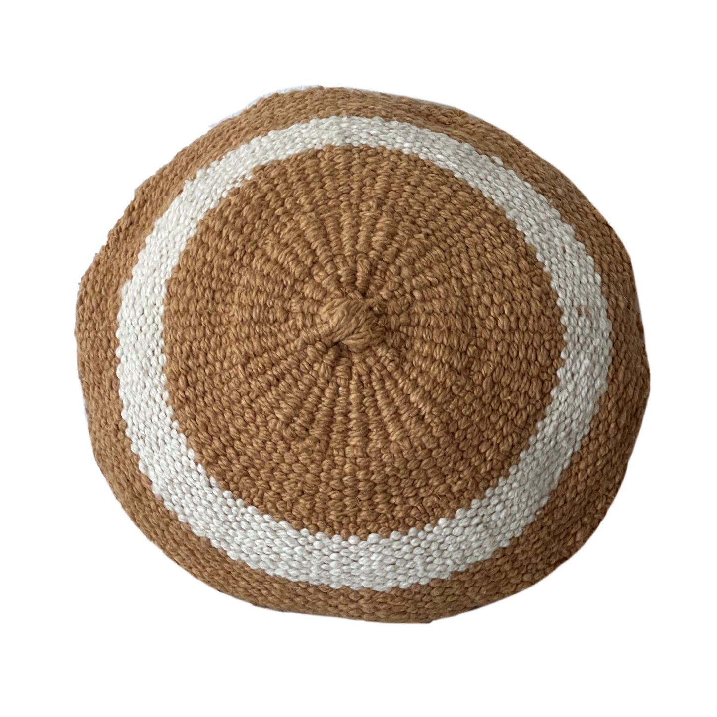 Round pumpkin wool Boho pillow cover 