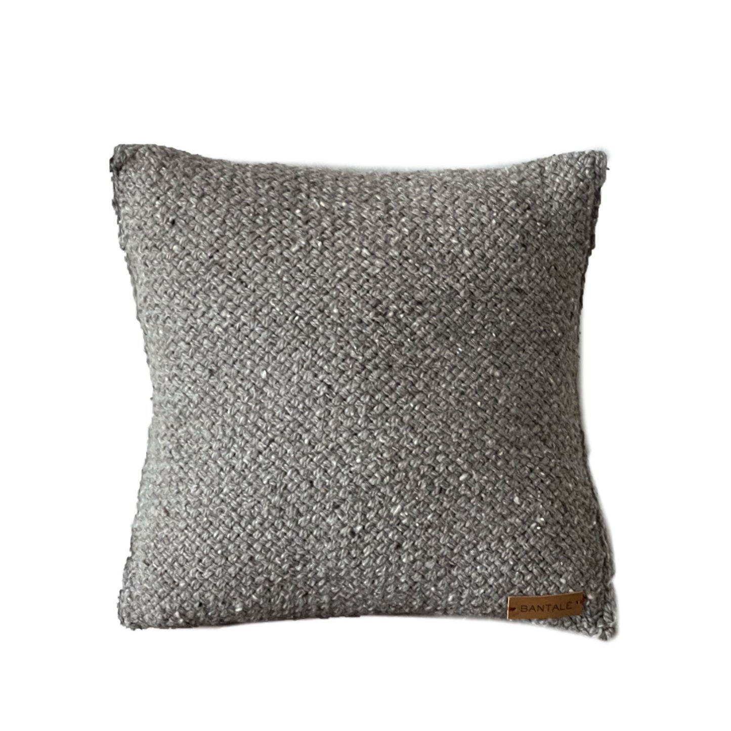 Medium Gray wool pillow cover