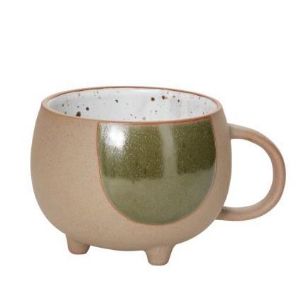 Glazed ceramic mug 