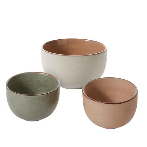 speckled glazed ceramic snack bowls