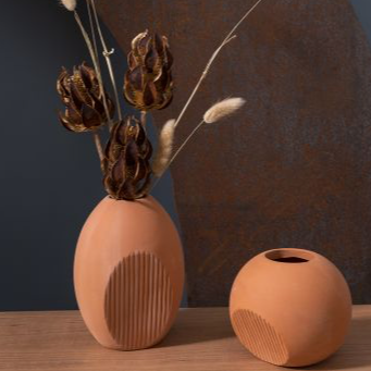 Terracotta Bud vase